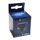 Eko Light GU10 fekete led izzó 6W 510lm 4000K természetes fehér 120°