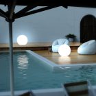 Kültéri dekorációs gömblámpa fehér Ø60cm 1xE27 Milagro Globo EKO0459