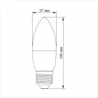 Eko-Light E27 C37 LED izzó 7W 600lm 4000K semleges fehér - 55W-nak megfelelő