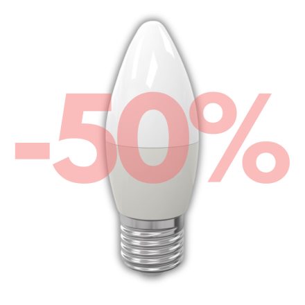 Eko-Light E27 C37 LED izzó 7W 560lm 4000K természetes fehér - 55W-nak megfelelő