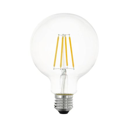 Eko-Light E27 G125 LED izzó filament 7W 800lm 2700K meleg fehér - 50W-nak megfelelő