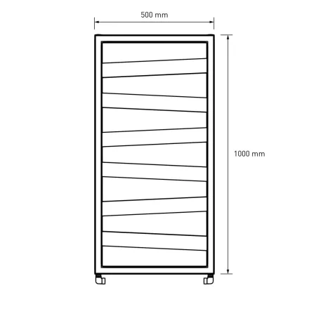 Design radiátor NERO Italia Atlas - 50 x 100 cm (fehér)