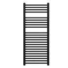 Design törölközőszárító radiátor fekete 500x1200mm Welland Lux - Készletről - Gyors kiszállítással