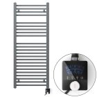 Welland Lux grafitszürke elektromos törölközőszárító radiátor 500 x 1200mm digitális termosztáttal - Készletről gyors kiszállítással. ES+AF