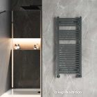 Welland Lux grafitszürke elektromos törölközőszárító radiátor 500 x 1200mm digitális termosztáttal - Készletről gyors kiszállítással. ES+AF