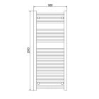 Elektromos design törölközőszárító radiátor 500x1200mm digitális termosztáttal fehér Welland Lux - Készletről - Gyors kiszállítással