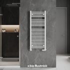 Welland Lux fehér elektromos törölközőszárító radiátor 500 x 1200mm digitális termosztáttal - Készletről gyors kiszállítással. ES+AF