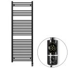 Welland Lux fekete elektromos törölközőszárító radiátor 600 x 1600mm digitális termosztáttal - Készletről gyors kiszállítással. ES + C-type