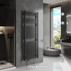 Welland Lux fekete elektromos törölközőszárító design radiátor 600 x 1600mm digitális termosztáttal | Készletről gyors kiszállítással. ES+AF