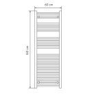Welland Lux fekete elektromos törölközőszárító design radiátor 600 x 1600mm digitális termosztáttal | Készletről gyors kiszállítással. ES+AF