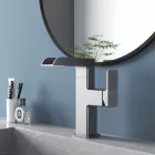 Welland FH-3123 smart mosdó csaptelep - digitális vízhőfok kijelző (matt króm)