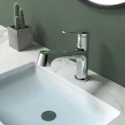 Welland FH-3127 kihúzható fejes mosdó csaptelep - vízhőfok kijelző (króm)