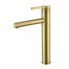 Welland FH-3366 kihúzható fejes magasított mosdó csaptelep (arany)