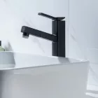 Welland FH-3400 magasított mosdó csaptelep - kihúzható multifunkciós fej (fekete)