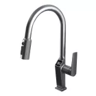 Welland FH-3425 mosogató smart csaptelep - kihúzható multifunkciós fej - vízhőfok kijelző (gunmetal)