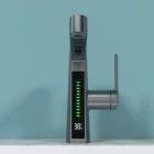 Multifunkciós smart mosdó csaptelep | Vízhőfok kijelzés | Kihúzható többfunkciós fej | Grafitszürke | Austler FH-3429QH