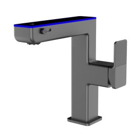   Austler FH-3623 smart mosdó csaptelep - multifunkciós fej - vízhőfok kijelző (gunmetal)