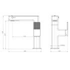 Austler FH-3623 smart mosdó csaptelep - multifunkciós fej - vízhőfok kijelző (króm)