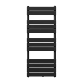 Design törölközőszárító radiátor fekete 500x1200mm Welland Lux - Készletről - Gyors kiszállítással