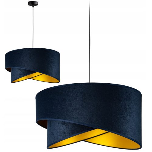Glimex Abazur Premium függőlámpa fekete 1x E27 + ajándék LED izzó