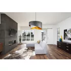 Duo szürke függőlámpa Glimex Abazur Premium 1xE27 GA0119