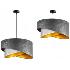 Duo szürke függőlámpa Glimex Abazur Premium 1xE27 GA0119