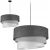 Glimex ABAZUR TRIO szürke függőlámpa 1xE27 + ajándék LED izzó