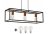 Glimex CAGE állítható függőlámpa fekete réz/króm 3x E27 + ajándék LED izzók