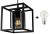 Glimex CAGE állítható függőlámpa fekete / füst 1x E27 + ajándék LED izzó