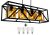 Glimex CAGE állítható függőlámpa fekete / füst 3x E27 + ajándék LED izzók