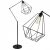 Glimex Diamond Állólámpa (GD0004) - Vintage, Loft, Fekete, Fém, Foglalatok száma: 1
