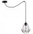 Glimex Diamond polip függőlámpa fekete 1x E27 + ajándék LED izzó