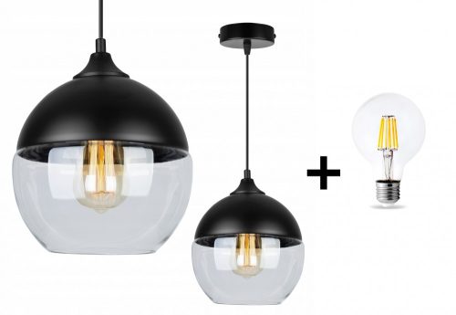 Glimex EXCLUSIVE állítható függőlámpa 1x E27 + ajándék LED izzó