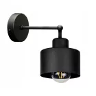 Fali lámpa fekete fém búrával - Loft - Industrial - Glimex Lavor 1xE27 GKL29C