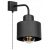 Glimex LAVOR fekete fali lámpa kapcsolóval 1x E27 + ajándék LED izzó
