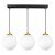 Glimex LISZ GOLD állítható függőlámpa 3x E27 + ajándék LED izzó