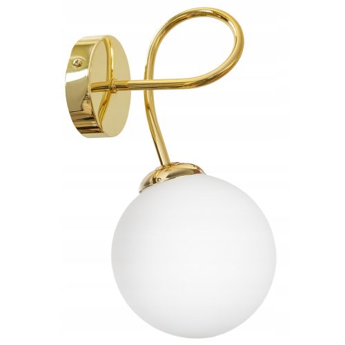 Glimex LISZ Gold gömb golyó alakú fali lámpa 1xE27 GLIS0074