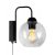 Glimex Orb fali lámpa kapcsolóval átlátszó 1x E27 + ajándék LED izzó