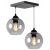 Glimex Orb állítható függőlámpa szürke 2x E27 + ajándék LED izzó