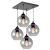 Glimex Orb állítható függőlámpa füst 4x E27 + ajándék LED izzó