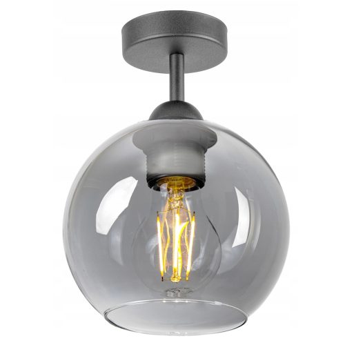 Glimex Orb mennyezeti lámpa füst 1x E27 + ajándék LED izzó