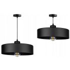 Függőlámpa fekete fém búrával | Loft - Industrial | Glimex Lavor Large 1xE27 GOL69C