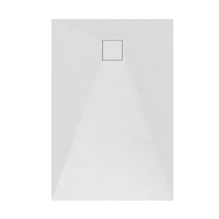 Welland kőhatású zuhanytálca szifonnal 70 x 110 cm - fekete (GT-11070SS)