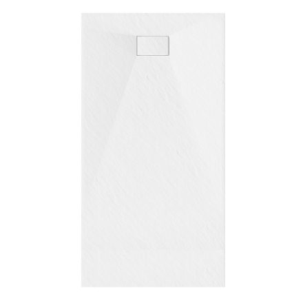Fehér kőhatású zuhanytálca 70 x 150 cm + ajándék szifonkészlet | Welland (GT-15070SS)