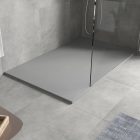 Szürke kőhatású zuhanytálca 90 x 160 cm + ajándék szifonkészlet | Welland (GT-16090SS)