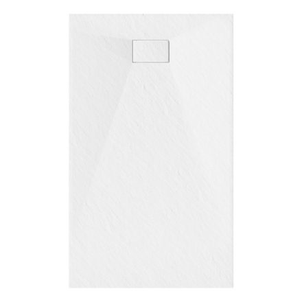 Fehér kőhatású zuhanytálca 90 x 170 cm + ajándék szifonkészlet | Welland (GT-17090SS)