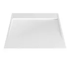 Fehér kőhatású zuhanytálca rejtett lefolyóval 80 x 80 cm + ajándék szifonkészlet | Welland (GT-8080LS-2)