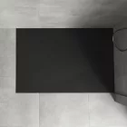 Fekete kőhatású zuhanytálca 70 x 90 cm + ajándék szifonkészlet | Welland (GT-9070SS) 