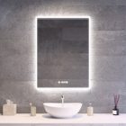 Welland Luxury-Line G770 LED tükör - fényerő + színhőfok állítás + páramentesítő + óra - 60 x 80 cm