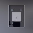 Welland Luxury-Line G770 LED tükör - fényerő + színhőfok állítás + páramentesítő + óra - 60 x 80 cm